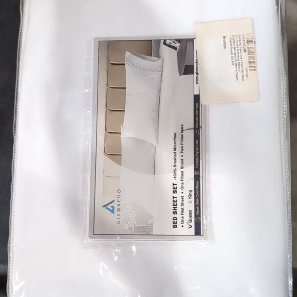 Queen Sz Sheet Set 4 Pc Fitted and Flat sheets 2 Pillowcases X004702LMP - Picture 8 of 8